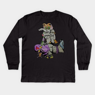 Jungle Attack Kids Long Sleeve T-Shirt